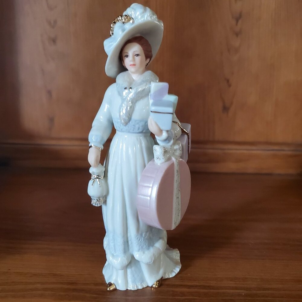 Vintage Lenox Shopping In Paris Rare to Find Figurine